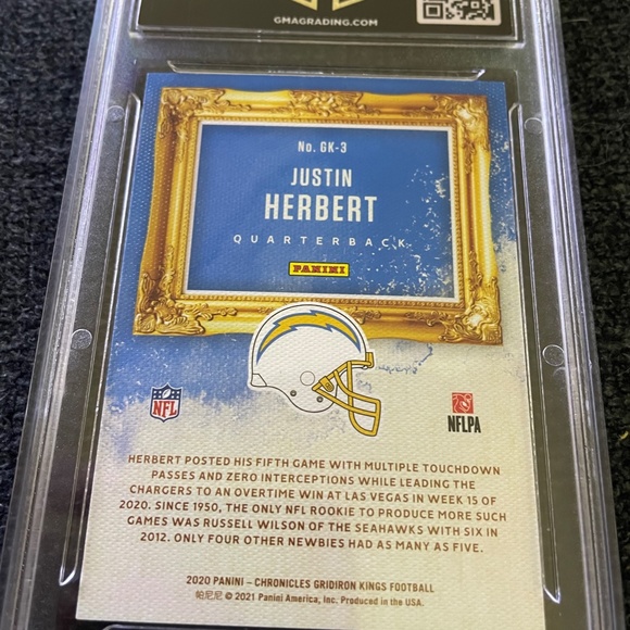 2020 Panini Chronicles - Justin Herbert RC - Gridiron Kings - #GK-3 - SLABBED.. - Picture 2 of 2